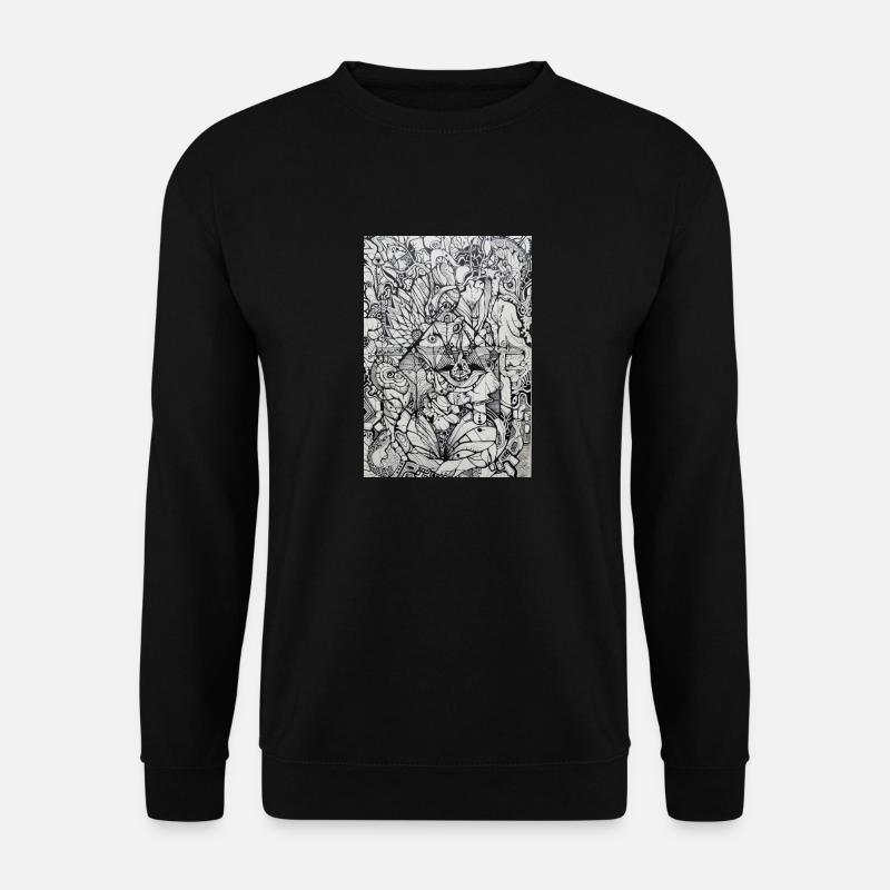 Psychedelic Vision - Unisex Pullover - Schwarz