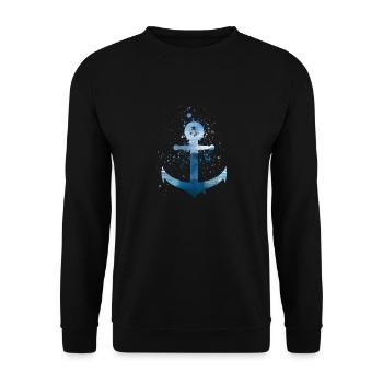 Anker - Unisex Pullover - Schwarz - Vorne - Alina (178cm) & Michal (187cm)