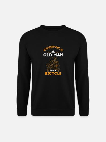 Geschenk Alter Mann Rennrad Fahrrad Opa Opi - Unisex Pullover - Schwarz