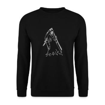 Reaper - Unisex Pullover - Schwarz - Vorne - Alina (178cm) & Michal (187cm)
