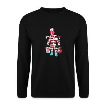 Hamburg - Unisex Pullover - Schwarz - Vorne - Alina (178cm) & Michal (187cm)