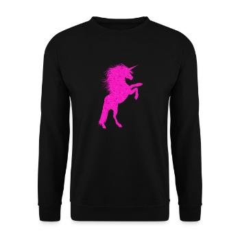 licorne - Sweat-shirt Unisexe - noir - Devant - Alina (178cm) & Michal (187cm)
