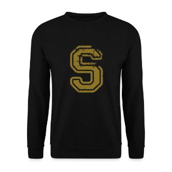 S - Unisex Pullover - Schwarz - Vorne - Alina (178cm) & Michal (187cm)