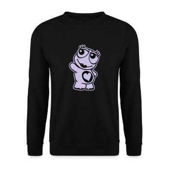 Turtle - Unisex Pullover - Schwarz - Vorne - Alina (178cm) & Michal (187cm)