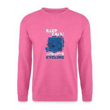 cycle de triathlon - Sweat-shirt Unisexe - rose - Devant
