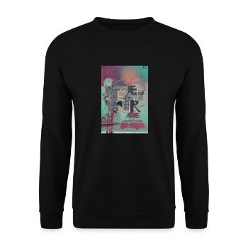 live eat surf - Unisex Pullover - Schwarz - Vorne - Alina (178cm) & Michal (187cm)