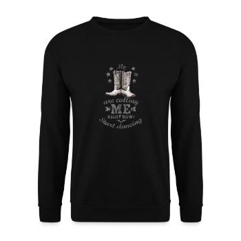 kl_linedance60a - Unisex Pullover - Schwarz - Vorne - Alina (178cm) & Michal (187cm)
