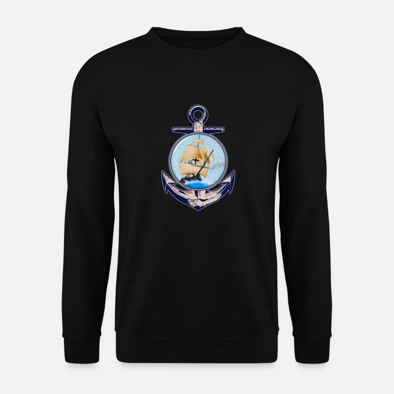 Segelschiff - Unisex Pullover - Schwarz