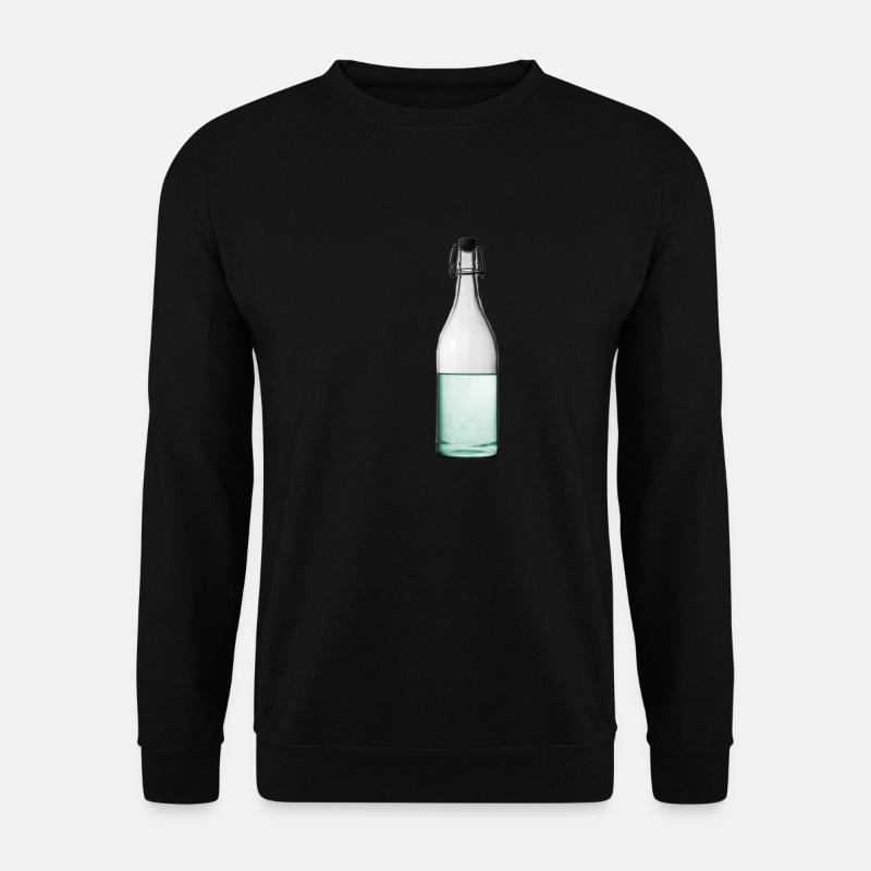 Wasserflasche Flasche Korken - Unisex Pullover - Schwarz