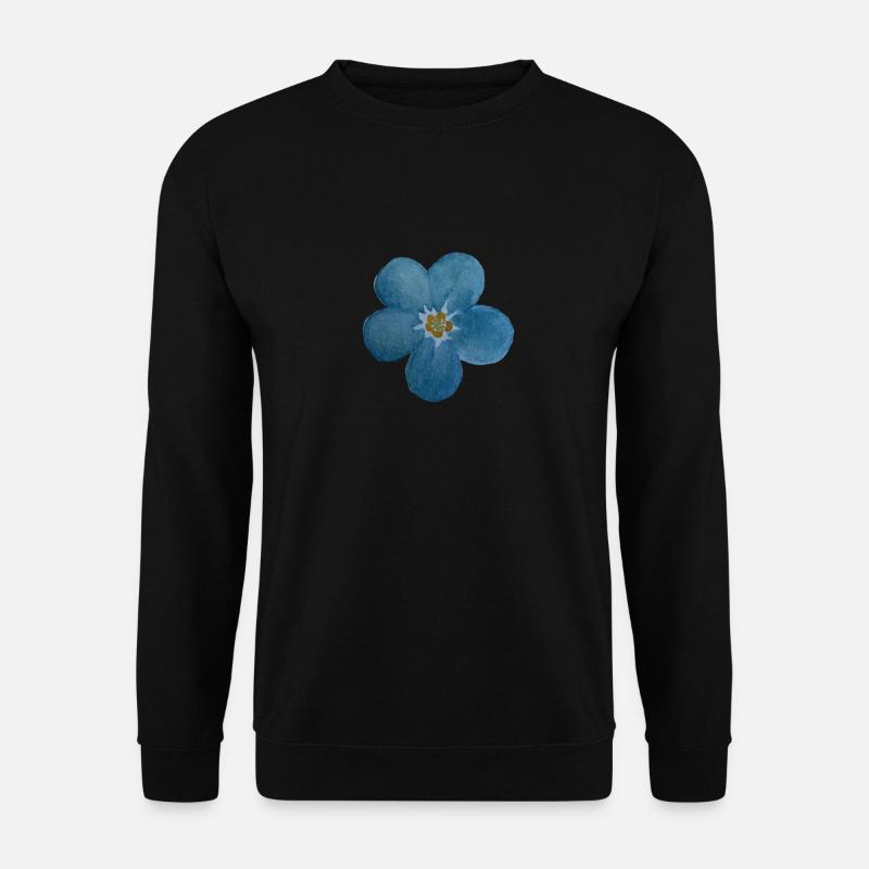 Vergissmeinnicht Blüte - Unisex Pullover - Schwarz