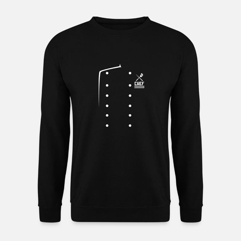 Koch Kochjacke Uniform Chefkoch Geschenkidee - Unisex Pullover - Schwarz