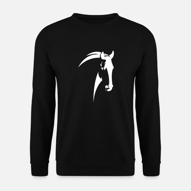 Pferdekopf - Unisex Pullover - Schwarz