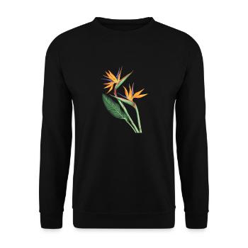 Vögel des Paradieses - Unisex Pullover - Schwarz - Vorne - Alina (178cm) & Michal (187cm)