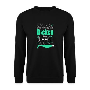 Angler & Fischer Designs - Unisex Pullover - Schwarz - Vorne - Alina (178cm) & Michal (187cm)
