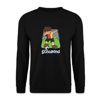 Bye Kindergarten Abschied 1. Klasse Jungs outfit - Unisex Pullover - Schwarz - Vorne - Alina (178cm) & Michal (187cm)