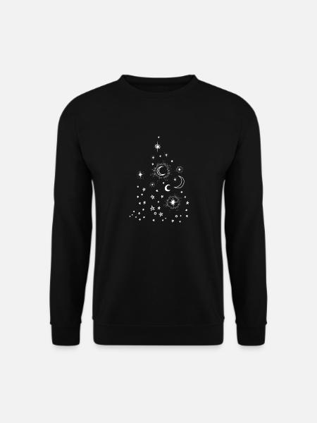 Étoiles blanches - Sweat-shirt Unisexe - noir