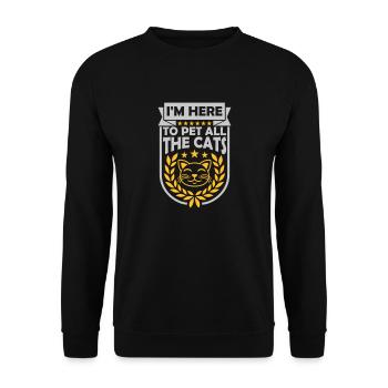 Animaux de compagnie tous les chats - Sweat-shirt Unisexe - noir - Devant - Alina (178cm) & Michal (187cm)