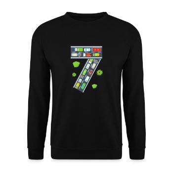 Birthday Celebrant King Birthday Party It’s My - Unisex Pullover - Schwarz - Vorne - Alina (178cm) & Michal (187cm)
