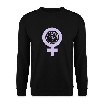 Rébellion Faust Symbole féministe - Sweat-shirt Unisexe - noir - Devant - Alina (178cm) & Michal (187cm)