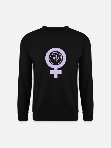 Rebellion Faust Feminist Symbol - Unisex Pullover - Schwarz
