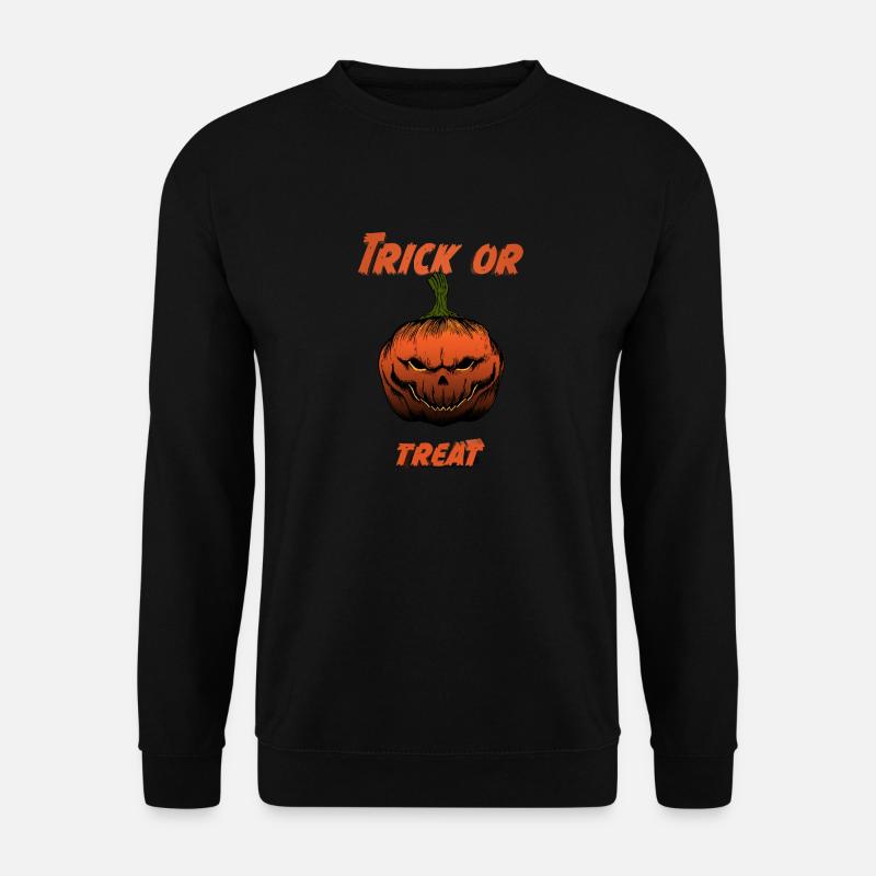Halloween Kürbis - Unisex Pullover - Schwarz