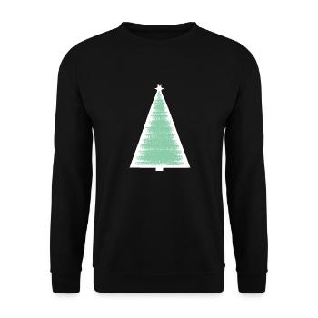 Christmas Tree Christmas Tree Holiday Winter 24 - Unisex Sweatshirt - black - Front - Alina (178cm) & Michal (187cm)