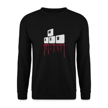 c’est ce qui m’émeut - Sweat-shirt Unisexe - noir - Devant - Alina (178cm) & Michal (187cm)