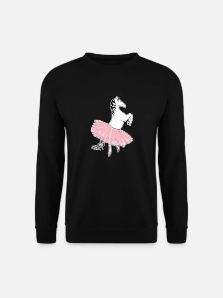 Lipizzaner aus der Spanischen Hofreitschule im Tut - Unisex Pullover - Schwarz