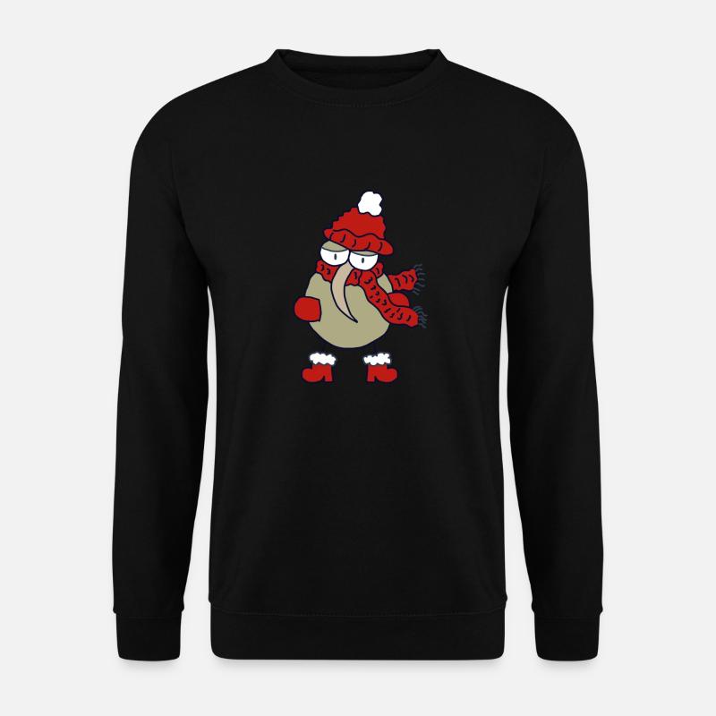 Weihnachts-Kiwi - Unisex Pullover - Schwarz