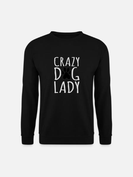 crazy dog lady Zitat - Unisex sweater - sort