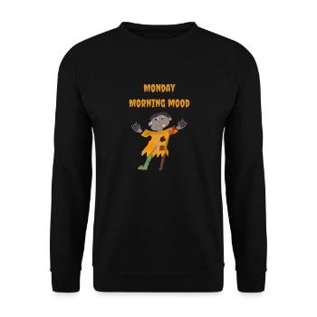 Monday morning mood | Zombie - Unisex Pullover - Schwarz - Vorne - Alina (178cm) & Michal (187cm)