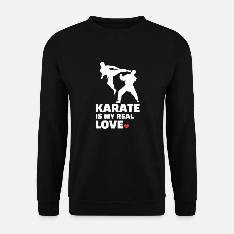 I love karate - Unisex Sweatshirt - black