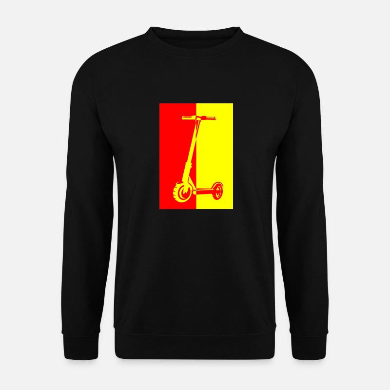 E-Scooter E-Roller Scooter - Unisex Sweatshirt - black