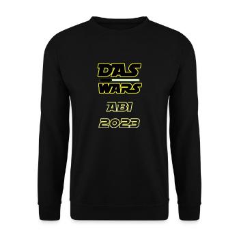Abitur 2023 - Unisex Pullover - Schwarz - Vorne - Alina (178cm) & Michal (187cm)
