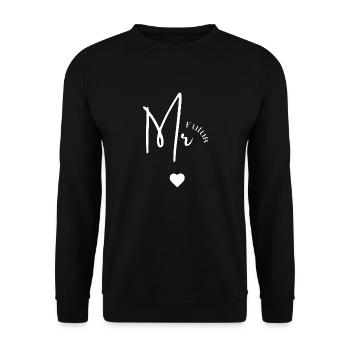 Futur mr - Sweat-shirt Unisexe - noir - Devant - Alina (178cm) & Michal (187cm)
