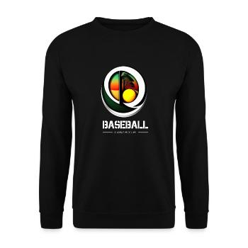 Beautiful tshirt for baseball fans - Unisex Sweatshirt - black - Front - Alina (178cm) & Michal (187cm)