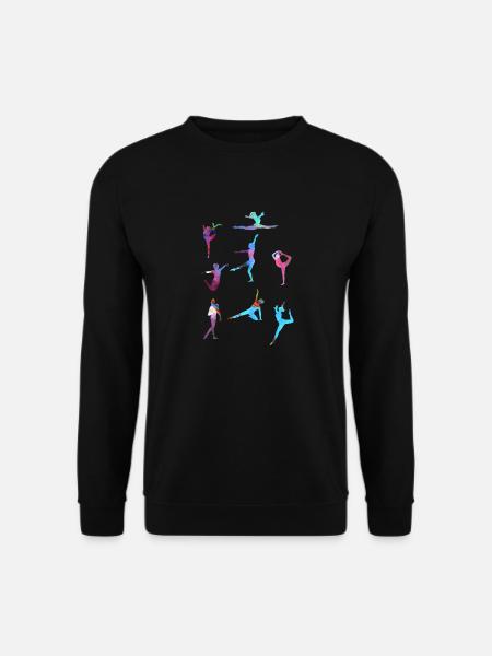 turnerin, yoga,sport,übungen,tanzen,gymnastik - Unisex Pullover - Schwarz