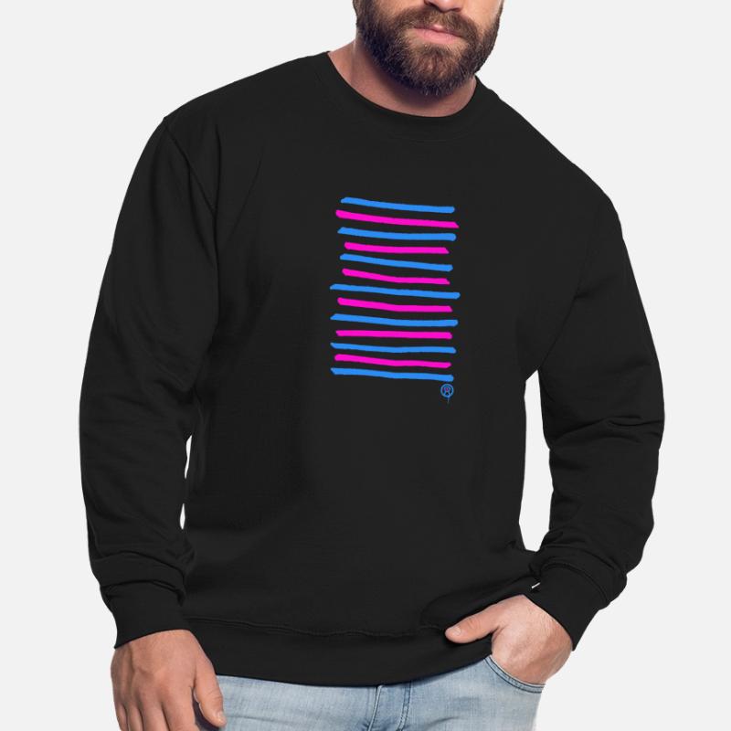 Sprayed graffiti lines, printing color freely selectable Unisex Sweatshirt