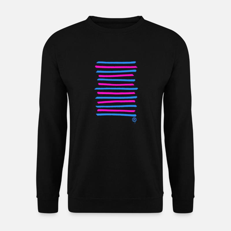 Lignes de graffiti pulvérisées, couleur d’impression librement sélectionnable - Sweat-shirt Unisexe - noir