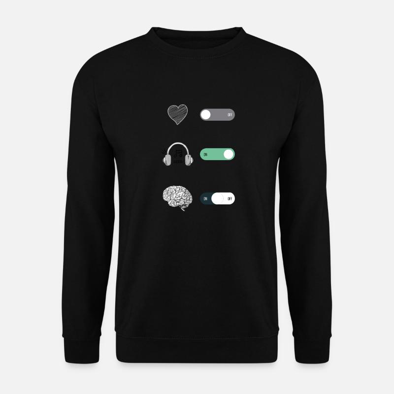 SMARTPHONE-SYMBOL MIT MOBILER TASTE - Unisex Pullover - Schwarz