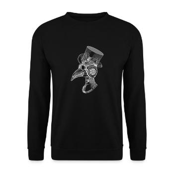 Steampunk-Stil - Unisex Pullover - Schwarz - Vorne - Alina (178cm) & Michal (187cm)