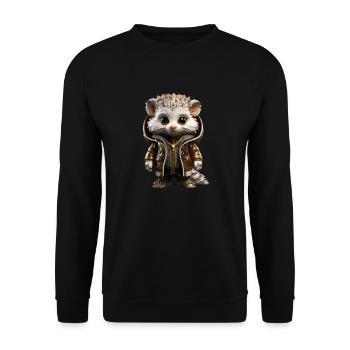 Mister Spike - Unisex Pullover - Schwarz - Vorne - Alina (178cm) & Michal (187cm)