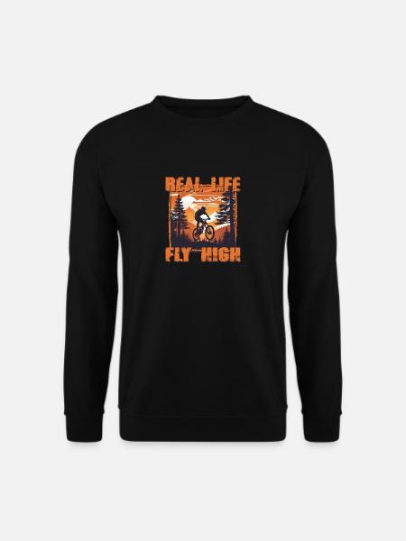 MTB 3 vintage orange - Unisex Pullover - Schwarz