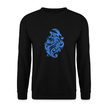 Weihnachten Weihnachtsmann Weihnachtsmann ungezogene Feiertage Winter - Unisex Pullover - Schwarz - Vorne - Alina (178cm) & Michal (187cm)