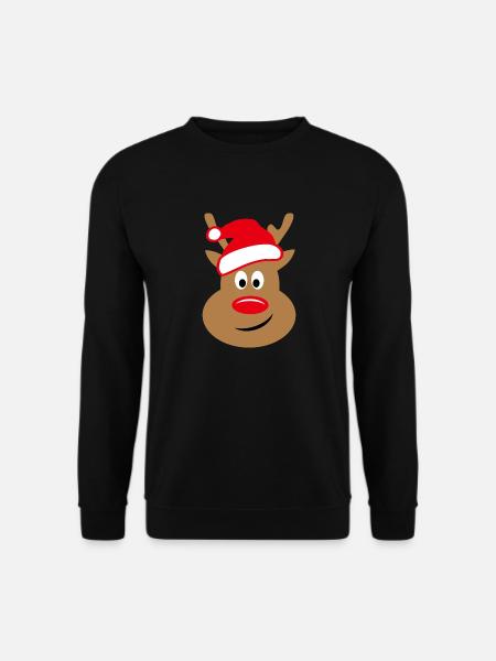 Rentier - Unisex Pullover - Schwarz