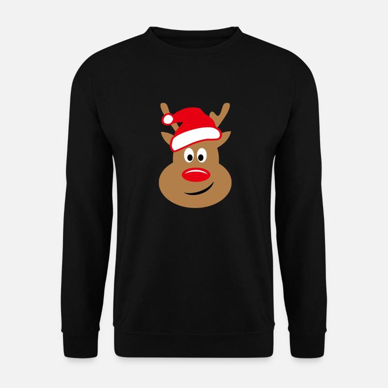 Rentier - Unisex Pullover - Schwarz
