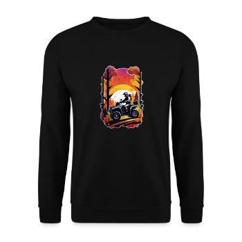 Quad & Off-Road - Unisex Sweatshirt - black - Front - Alina (178cm) & Michal (187cm)