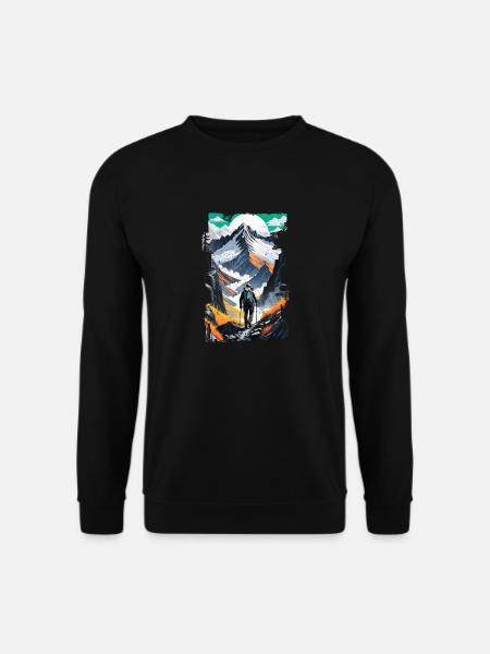 Nature & Mountain Hiking - Unisex Sweatshirt - black