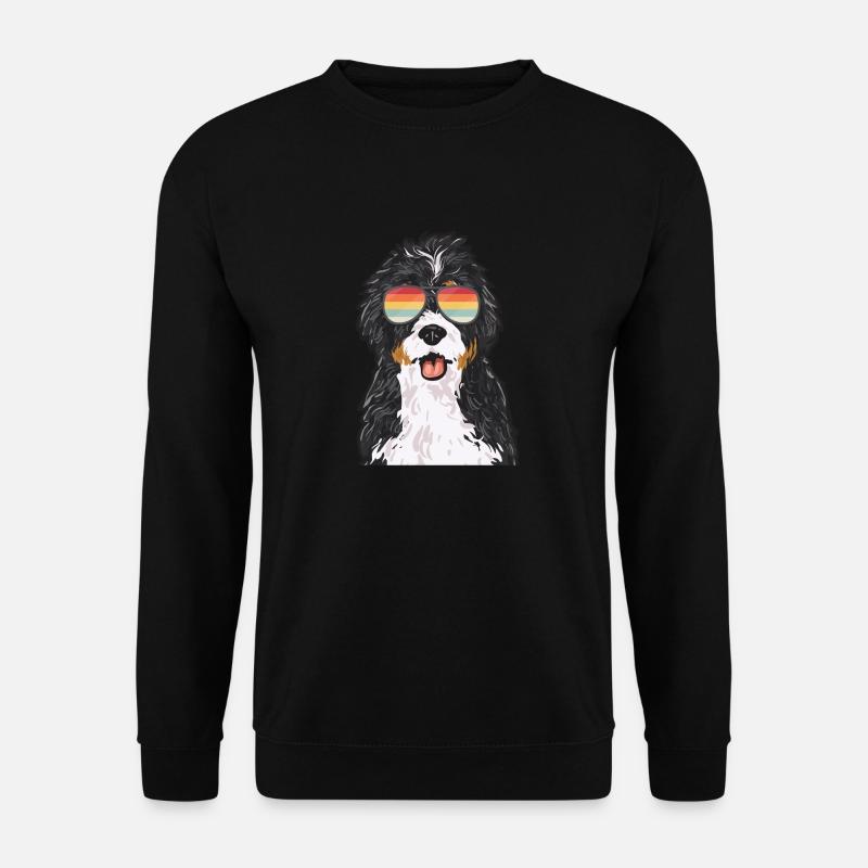 Bernedoodle Hund - Unisex Pullover - Schwarz
