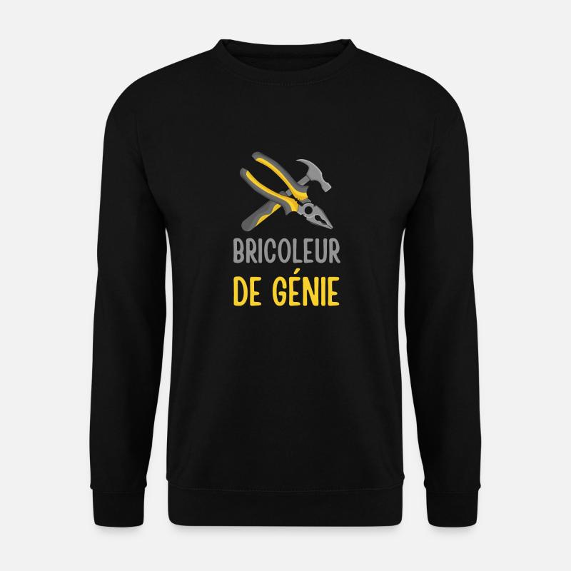 Bricoleur de génie - Sweat-shirt Unisexe - noir